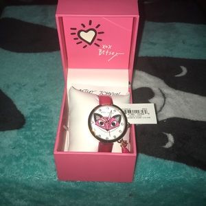 Betsey Johnson Pink Fox Watch